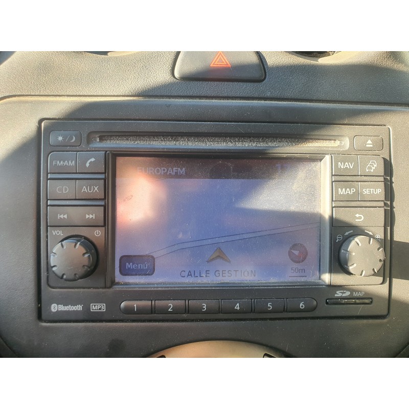 Recambio de pantalla multifuncion para nissan micra (k13) tekna referencia OEM IAM 7612830051  