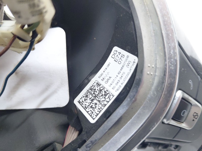 Recambio de volante sin airbag para volkswagen golf vii lim. 2.0 tdi referencia OEM IAM 5G0419091  