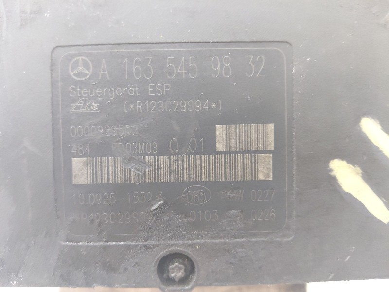 Recambio de abs para mercedes-benz clase m (w163) 2.7 cdi 20v cat referencia OEM IAM A1635459832  