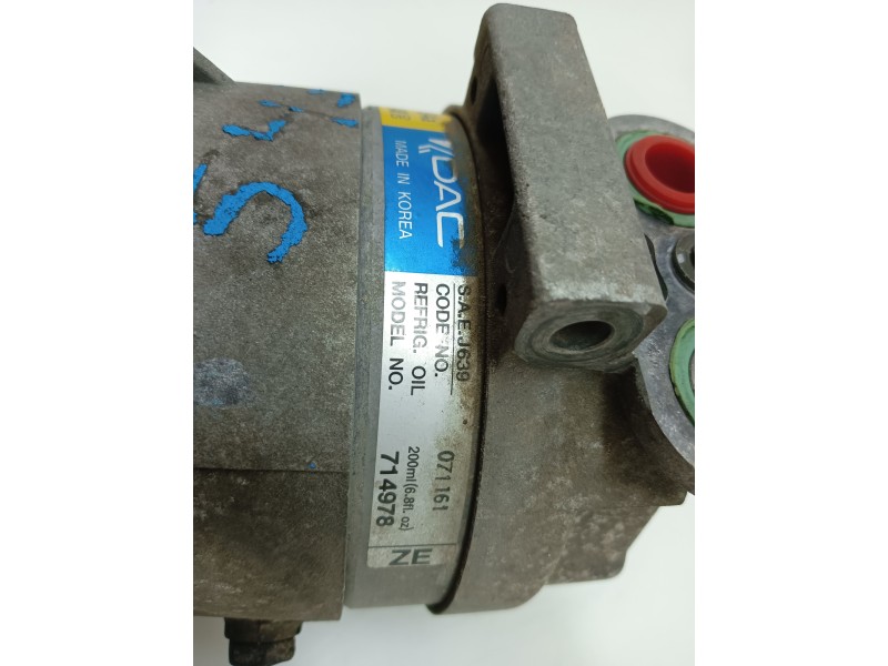 Recambio de compresor aire acondicionado para chevrolet kalos 1.4 cat referencia OEM IAM 714978  