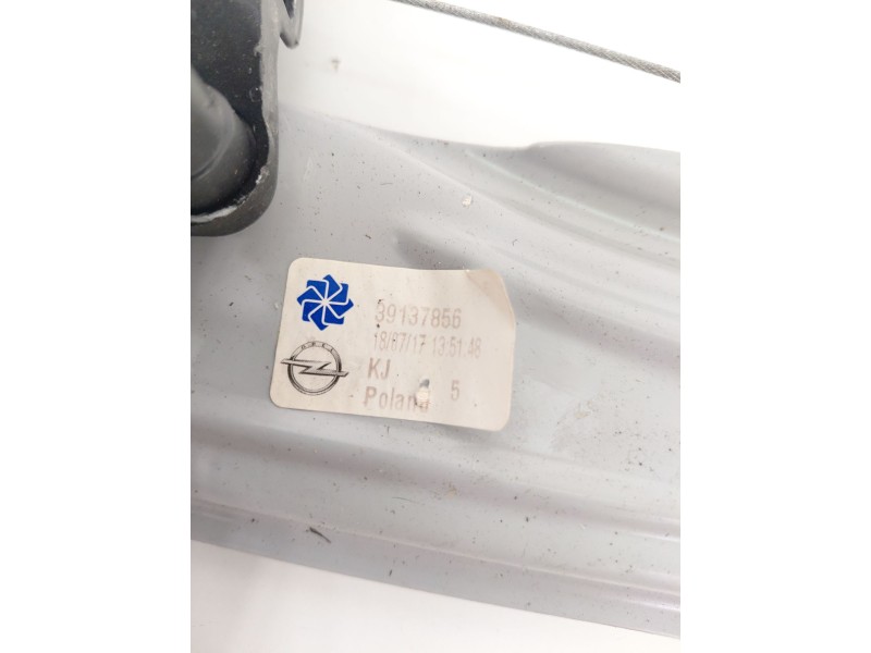 Recambio de elevalunas trasero derecho para opel crossland x 1.2 referencia OEM IAM 39137856  
							