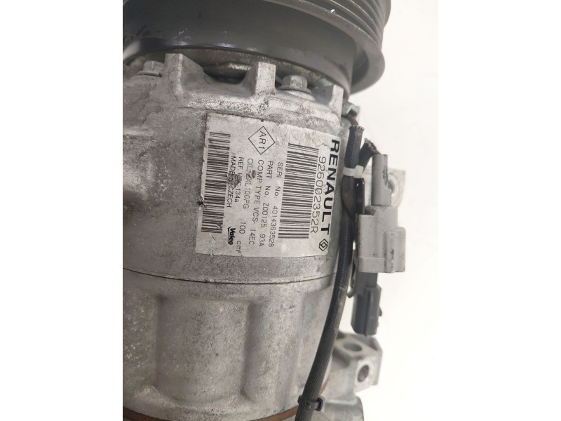 Recambio de compresor aire acondicionado para renault clio iv 1.5 dci diesel fap referencia OEM IAM 92600235R  
							