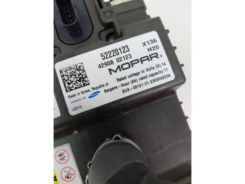 Recambio de bateria para fiat 500 312 referencia OEM IAM 52220123 4290802123 