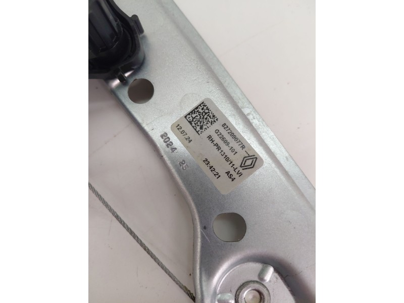 Recambio de elevalunas trasero derecho para dacia duster (pym/pyn) duster referencia OEM IAM 827209077R  