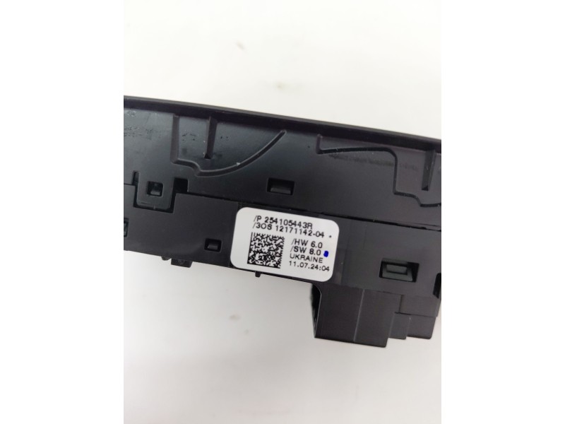 Recambio de mando elevalunas delantero izquierdo para dacia duster (pym/pyn) duster referencia OEM IAM 254105443R  