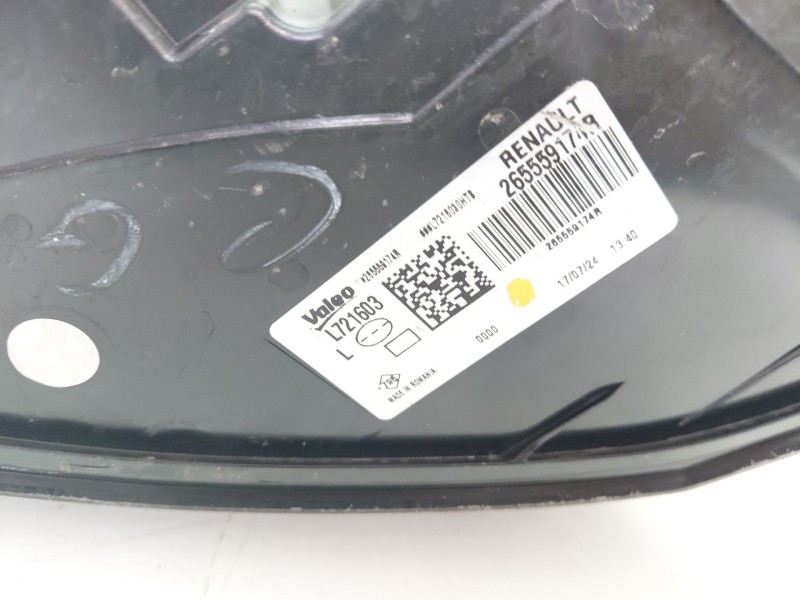 Recambio de piloto trasero izquierdo para dacia duster (pym/pyn) duster referencia OEM IAM 265559174R  
							
