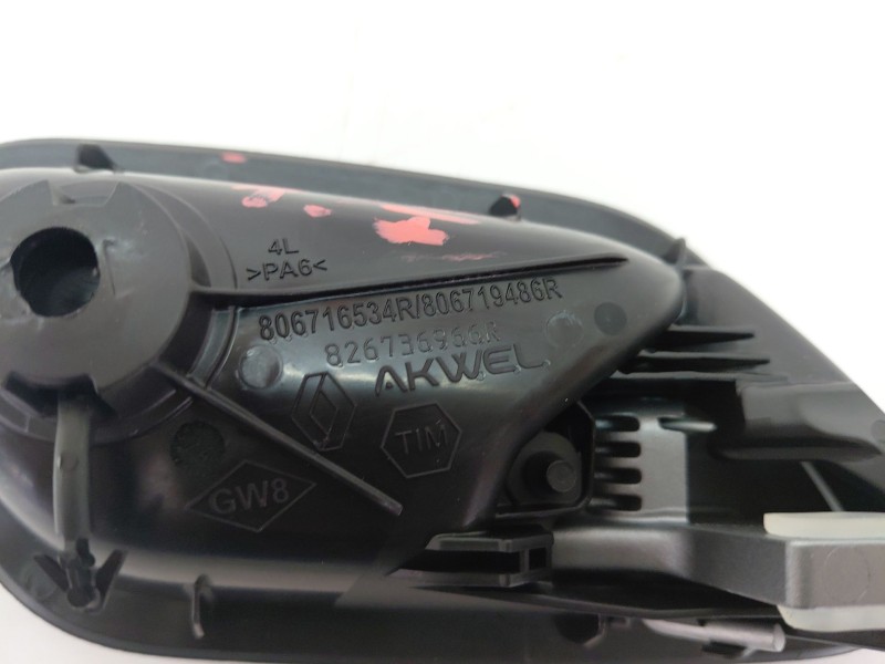 Recambio de maneta interior trasera izquierda para dacia duster (pym/pyn) duster referencia OEM IAM 806716534R  
							