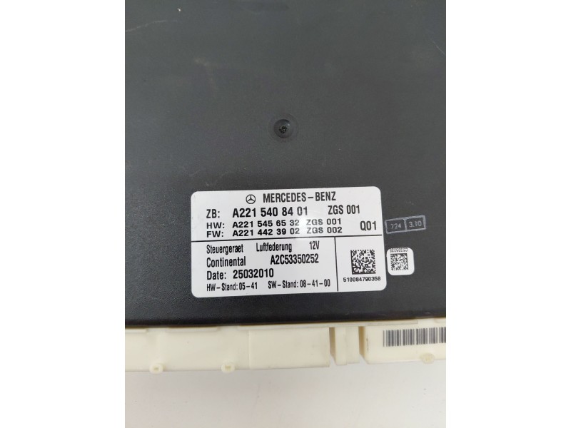 Recambio de modulo electronico para mercedes-benz clase s (w221) berlina s 350 cdi 4-matic (221.080) referencia OEM IAM A2215408