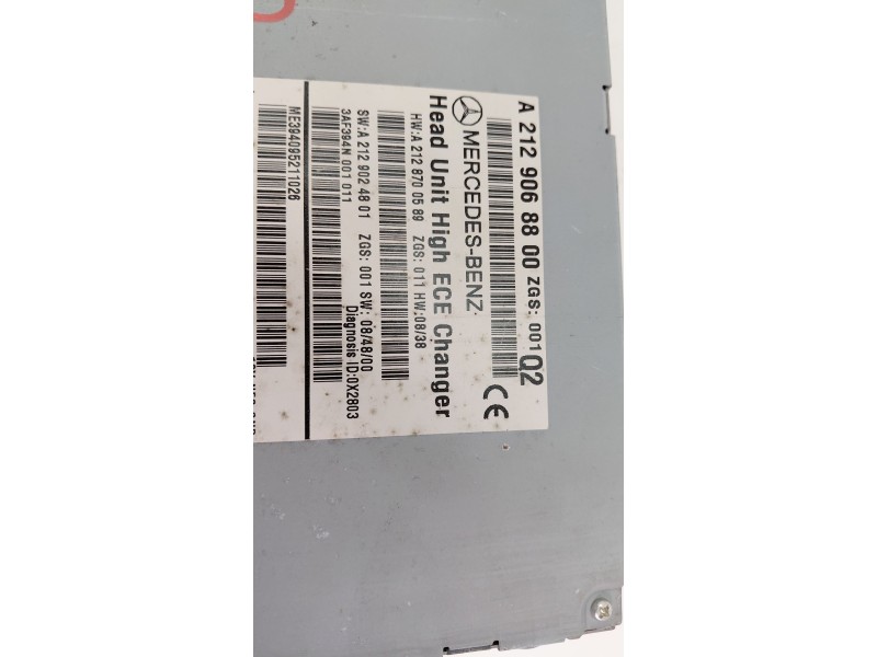 Recambio de sistema audio / radio cd para mercedes-benz clase clk (w207) coupe 350 cgi blueefficiency referencia OEM IAM A212906