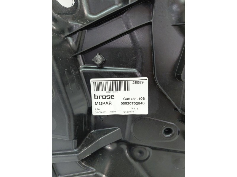 Recambio de elevalunas delantero izquierdo para jeep renegade suv (bu, b1, bv) 1.6 crd referencia OEM IAM 00520702840  
							