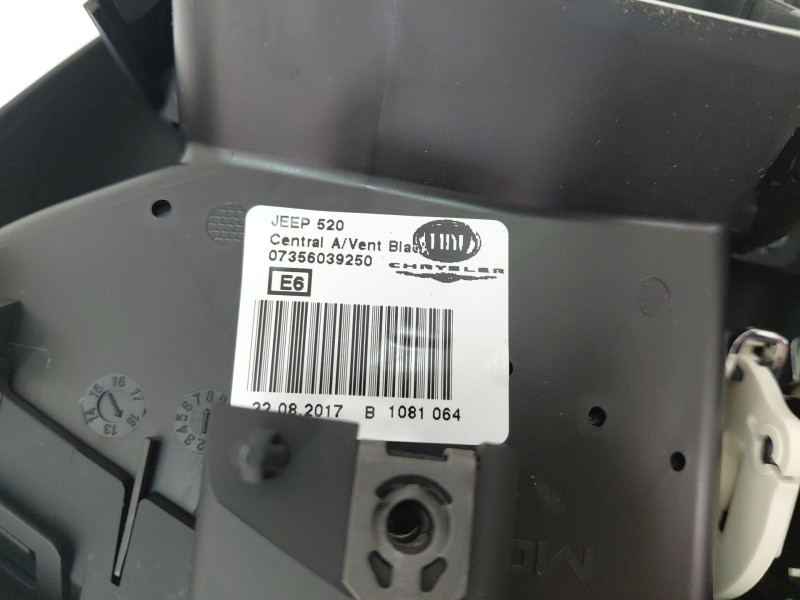 Recambio de rejilla aireadora para jeep renegade suv (bu, b1, bv) 1.6 crd referencia OEM IAM 07356039250  
