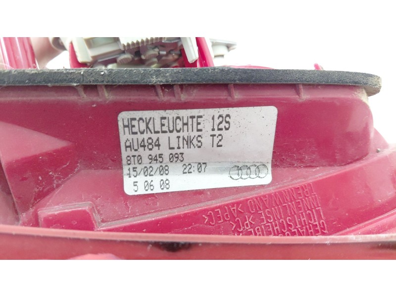 Recambio de piloto trasero izquierdo interior para audi a5 (8t3) 2.7 tdi referencia OEM IAM 8T0945093  