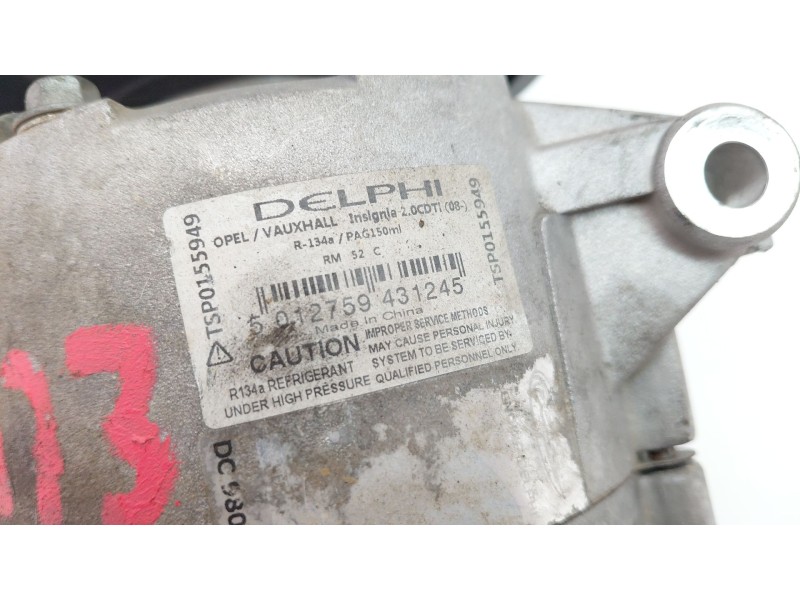 Recambio de compresor aire acondicionado para opel astra j (p10) 1.6 (68) referencia OEM IAM TSP0155949  
							