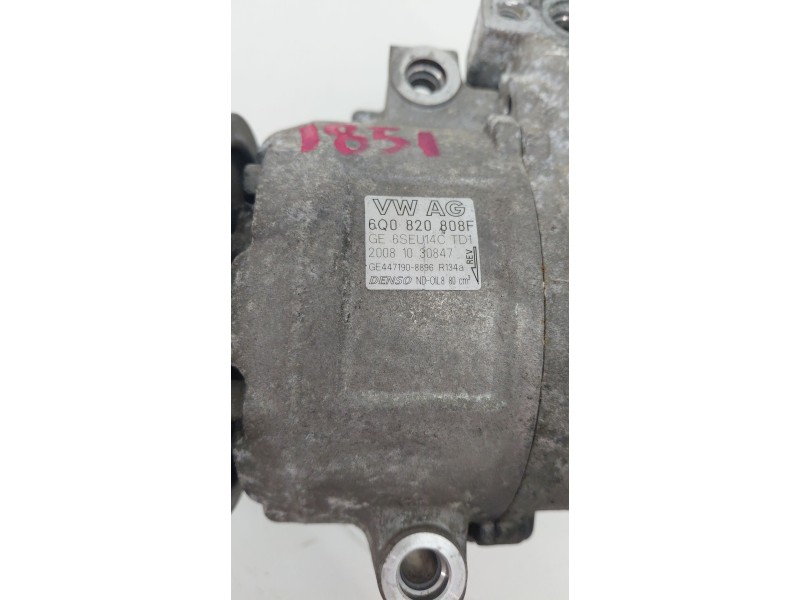 Recambio de compresor aire acondicionado para seat ibiza iv (6j5, 6p1) 1.9 tdi referencia OEM IAM 6Q0820808F  