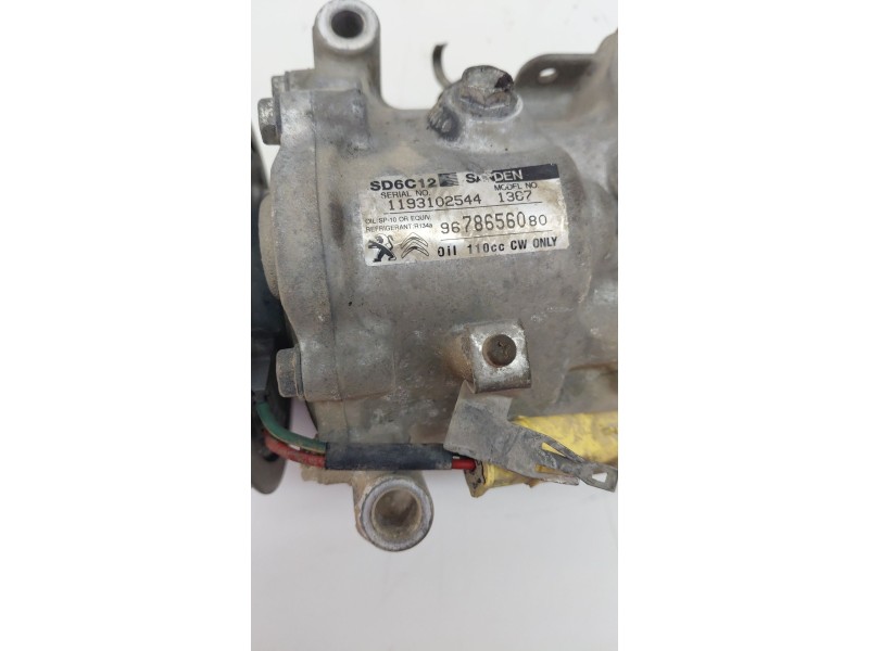 Recambio de compresor aire acondicionado para peugeot partner tepee 1.6 hdi / bluehdi 75 referencia OEM IAM 9678656080  
							