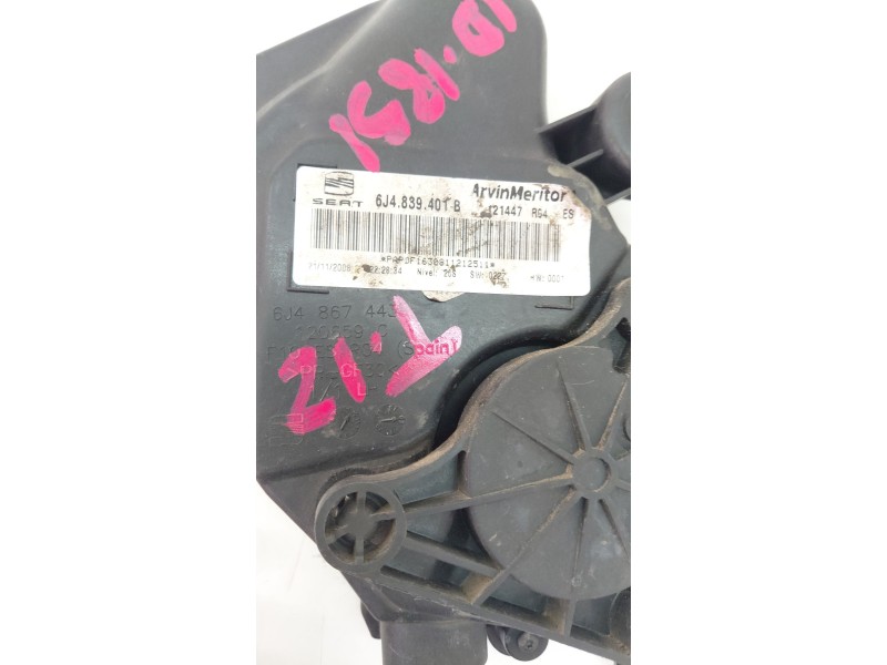 Recambio de elevalunas trasero izquierdo para seat ibiza iv (6j5, 6p1) 1.9 tdi referencia OEM IAM 6J4839401B  
							