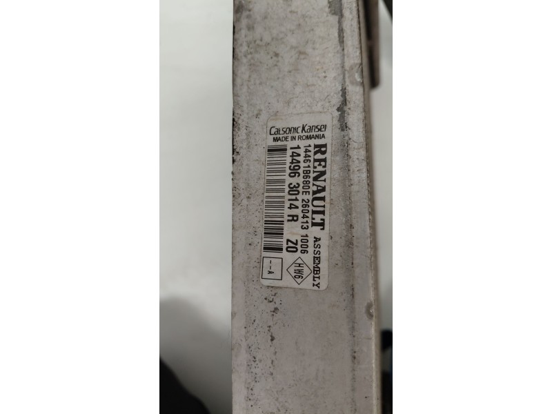 Recambio de intercooler para renault clio iv (bh_) 0.9 tce 90 referencia OEM IAM 144963014R  