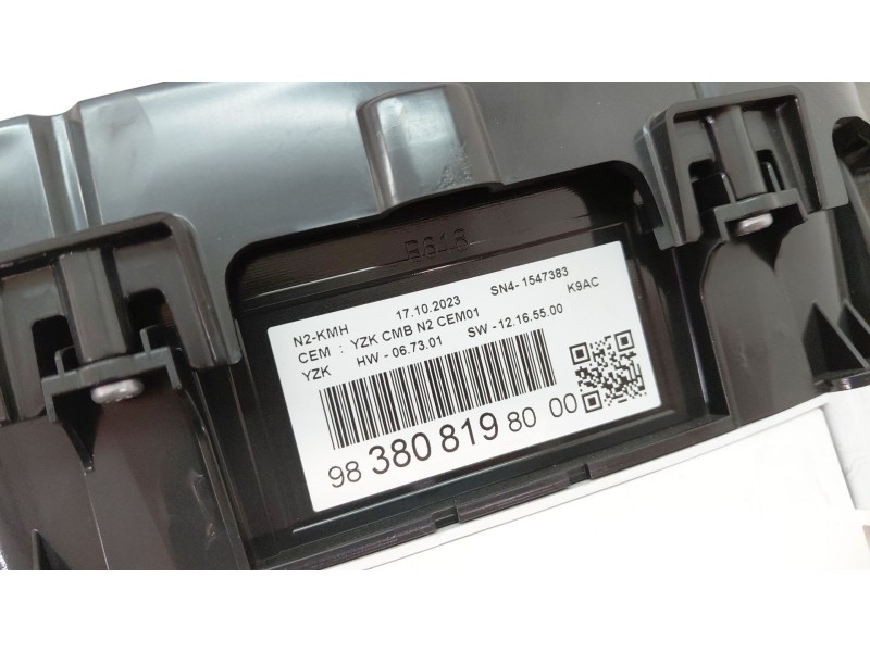 Recambio de cuadro instrumentos para fiat doblo furgoneta/monovolumen (510_, 511_) bluehdi 100 referencia OEM IAM 9838081980  