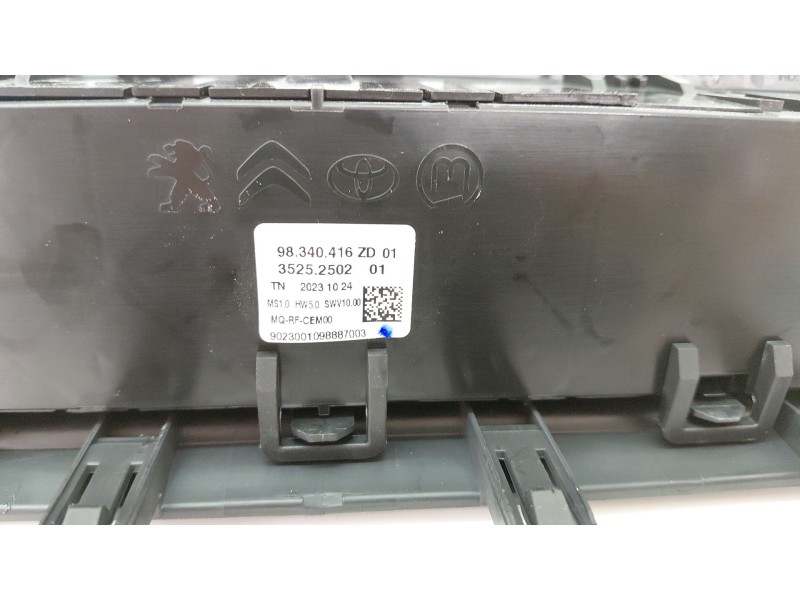 Recambio de mando climatizador para fiat doblo furgoneta/monovolumen (510_, 511_) bluehdi 100 referencia OEM IAM 98340416ZD  