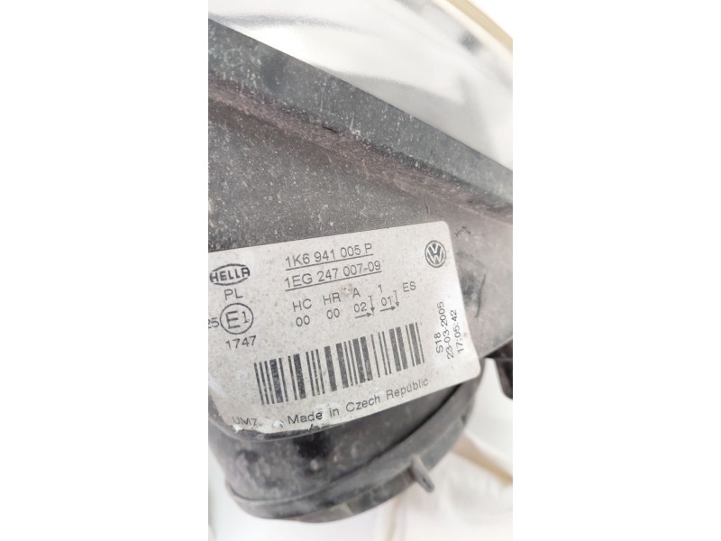 Recambio de faro izquierdo para volkswagen golf v (1k1) 1.6 referencia OEM IAM 1K6941005  
							