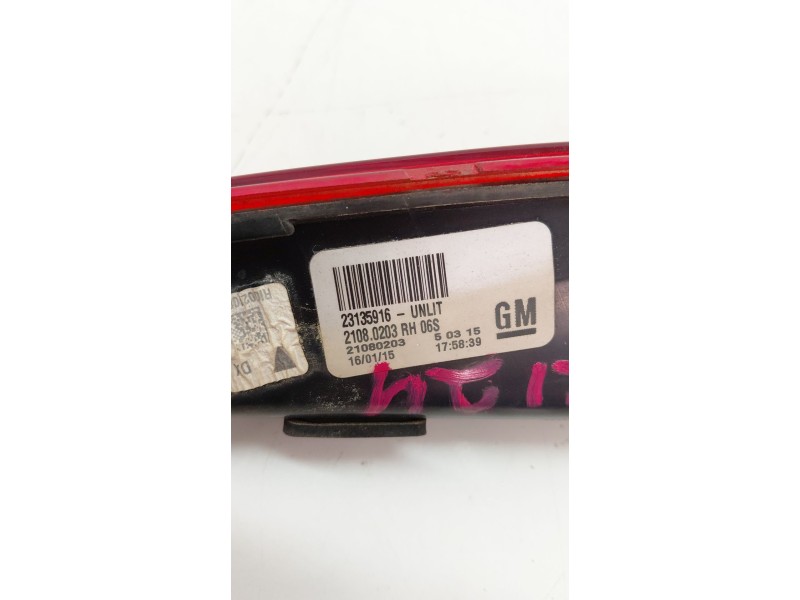 Recambio de piloto trasero derecho interior para opel insignia a (g09) 2.0 cdti (68) referencia OEM IAM 23135916  
							