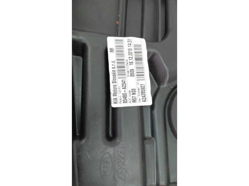 Recambio de elevalunas trasero derecho para kia cee´d 1.6 crdi 136 cv referencia OEM IAM 83480A2341  
							