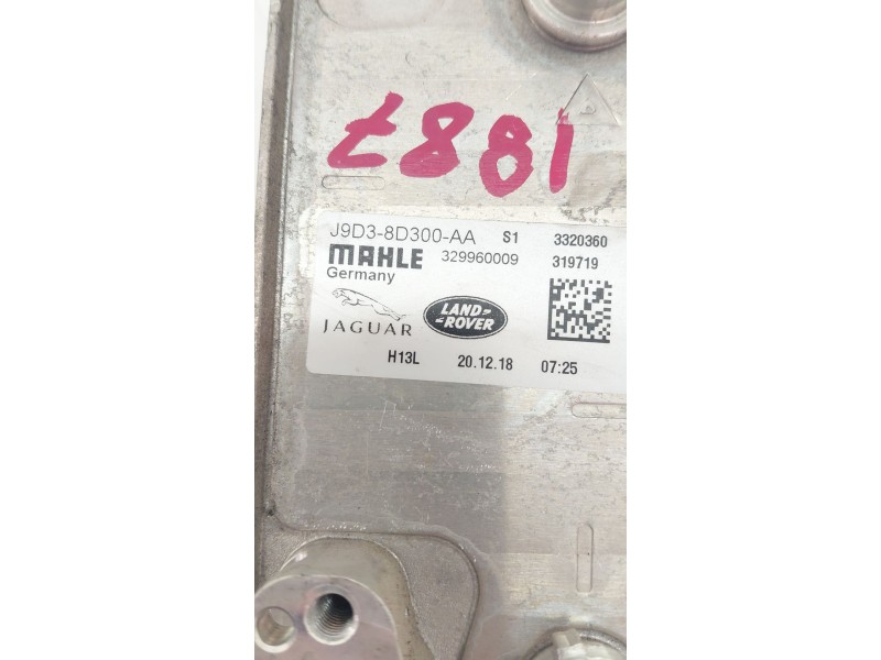 Recambio de enfriador aceite motor para jaguar i-pace (x590) ev400 awd referencia OEM IAM J9D38D300AA  