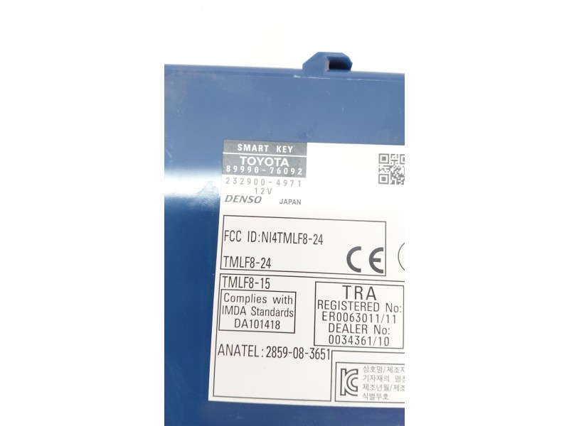 Recambio de modulo electronico para lexus ct (zwa10_) 200h (zwa10_) referencia OEM IAM 8999076092  