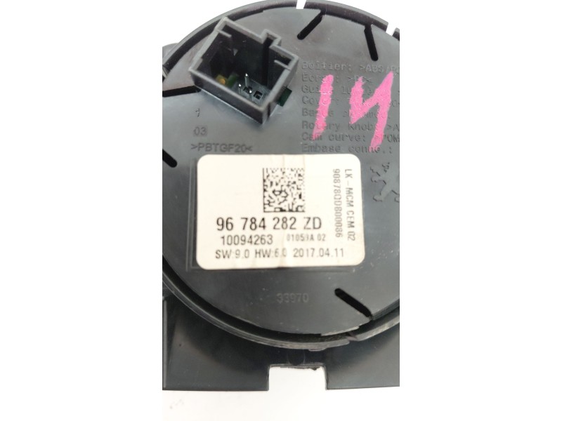 Recambio de mando multifuncion para peugeot 2008 (--.2013) 1.2 12v e-thp referencia OEM IAM 96784282ZD  