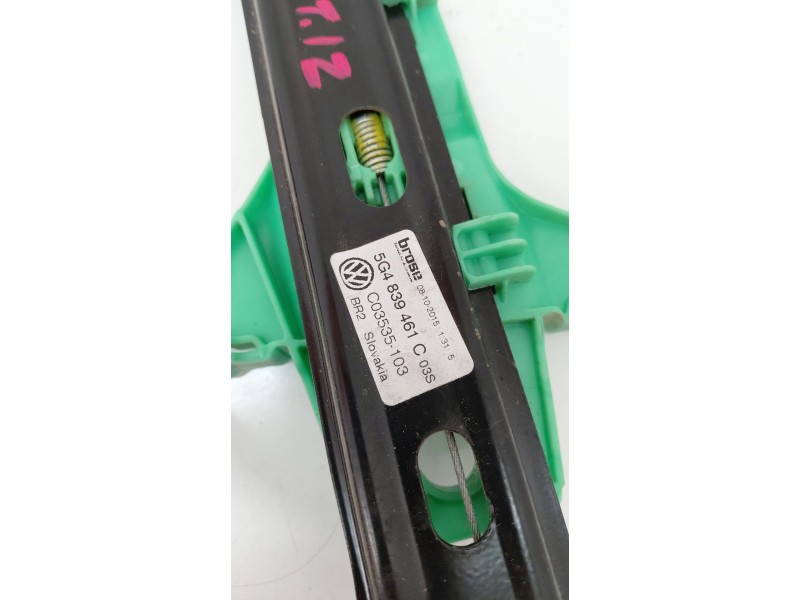 Recambio de elevalunas trasero izquierdo para volkswagen golf vii lim. (5g1) advance bluemotion referencia OEM IAM 5G4839461C  
							