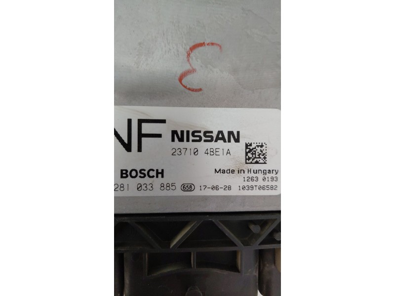 Recambio de centralita motor uce para nissan x-trail iii (t32_, t32r, t32rr) 1.6 dci (t32) referencia OEM IAM 237104BE1A  
							