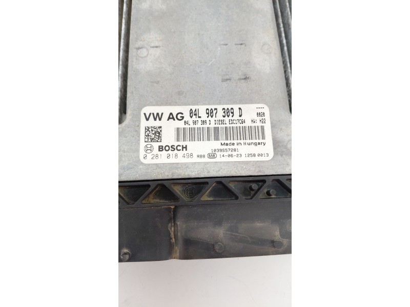 Recambio de centralita motor uce para volkswagen golf vii lim. 2.0 tdi referencia OEM IAM 04L907309D  