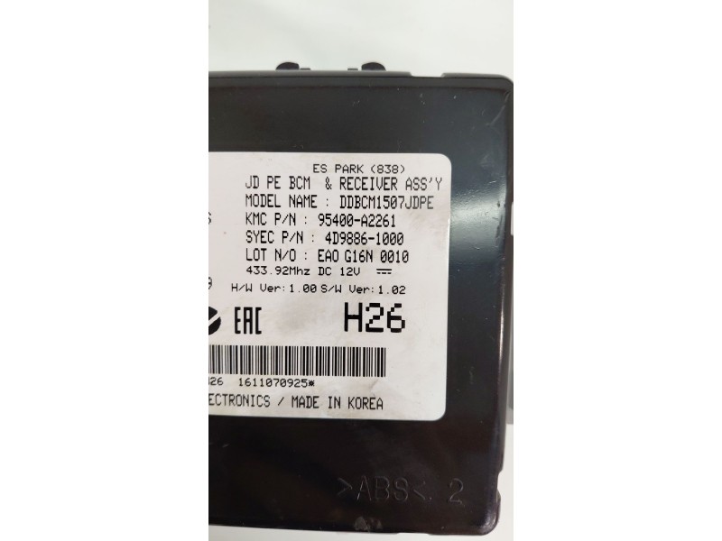 Recambio de modulo electronico para kia cee´d 1.6 crdi 136 cv referencia OEM IAM 95400A2261  