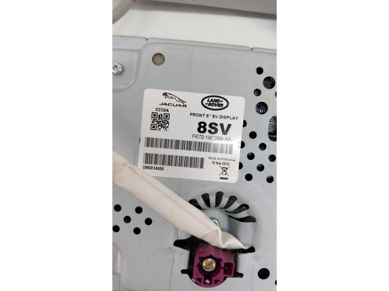 Recambio de pantalla multifuncion para jaguar xe (x760) 2.0 d referencia OEM IAM FX7219C299AA  