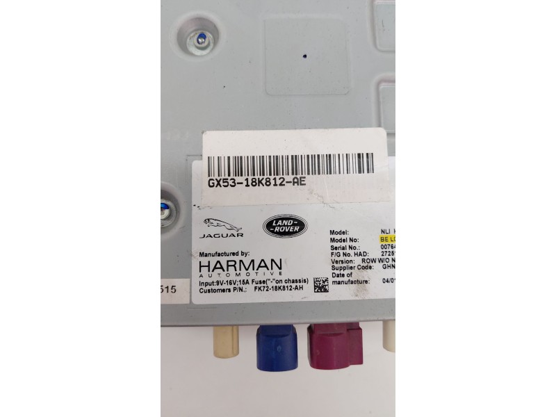 Recambio de sistema audio / radio cd para jaguar xe (x760) 2.0 d referencia OEM IAM GX5318K812AE  
							