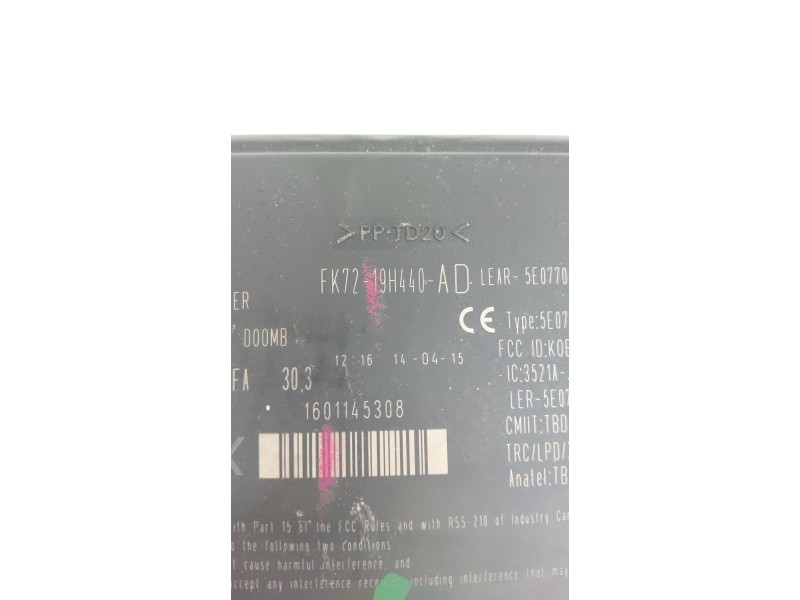 Recambio de modulo electronico para jaguar xe (x760) 2.0 d referencia OEM IAM FK7219H440AD  
							
