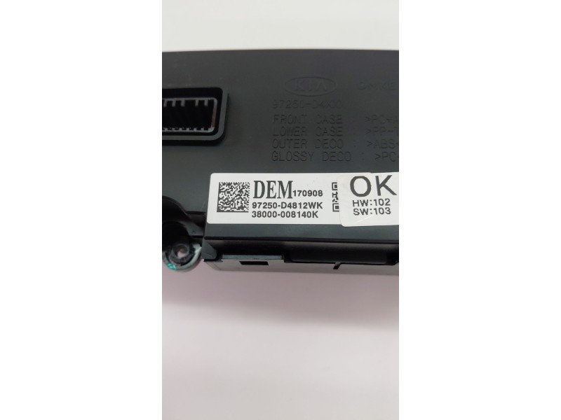 Recambio de mando climatizador para kia optima (jf) 1.7 crdi referencia OEM IAM 97250D4812WK  
							