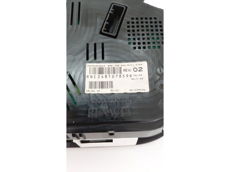 Recambio de cuadro instrumentos para renault megane iii hatchback (bz0/1_, b3_) 1.5 dci referencia OEM IAM 248107859R  