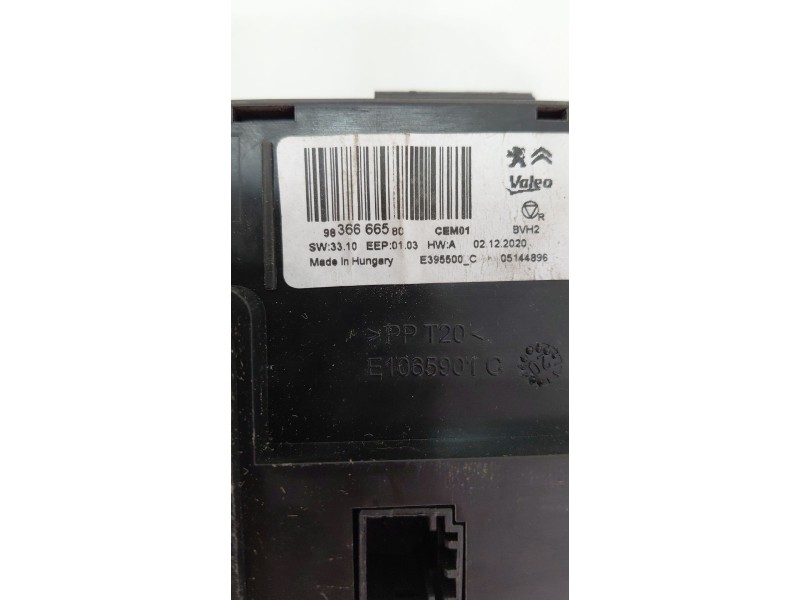 Recambio de modulo electronico para citroën c4 grand picasso 1.2 thp 130 cv referencia OEM IAM 9836666580  