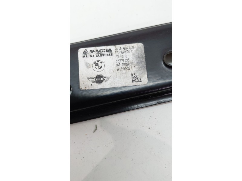 Recambio de elevalunas trasero derecho para mini countryman (r60) one d referencia OEM IAM 9800636  
							