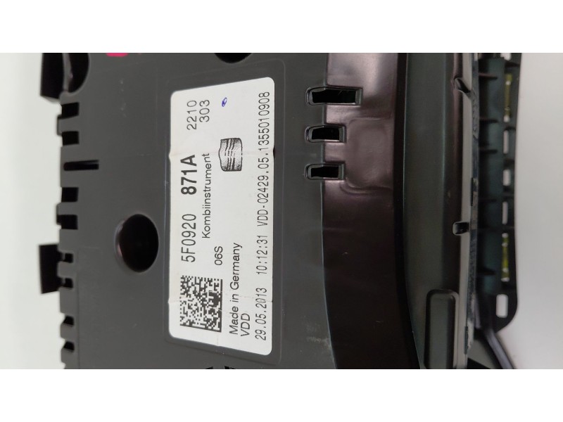 Recambio de cuadro instrumentos para seat leon (5f1) 2.0 tdi referencia OEM IAM 5F0920871A  