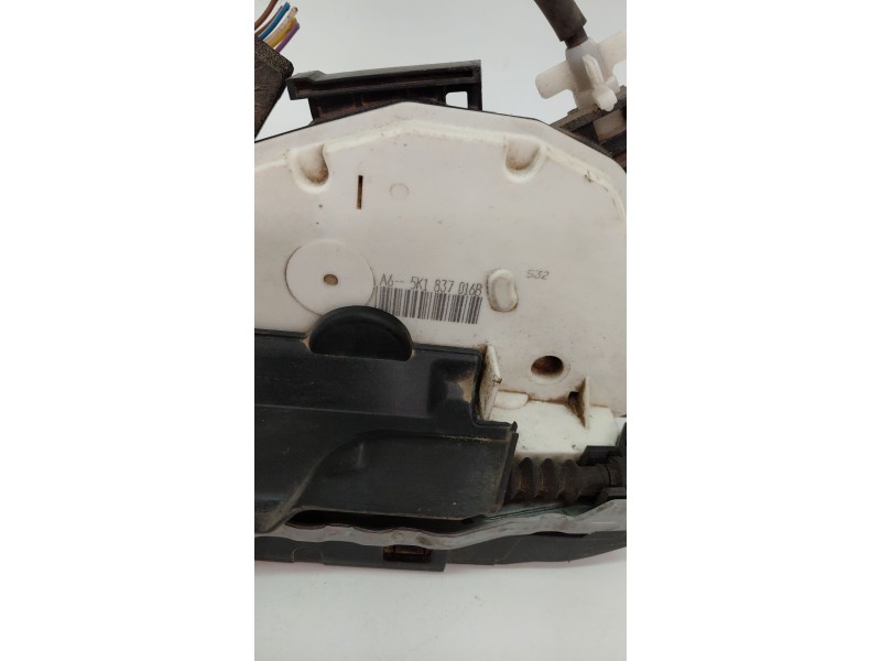 Recambio de cerradura puerta delantera derecha para volkswagen golf vi (5k1) 1.6 tdi dpf referencia OEM IAM 5K1837016B  
							