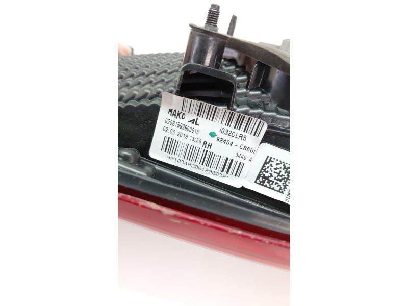 Recambio de piloto trasero derecho interior para hyundai i20 active 1.0 tgdi cat referencia OEM IAM 92404C8600  
							