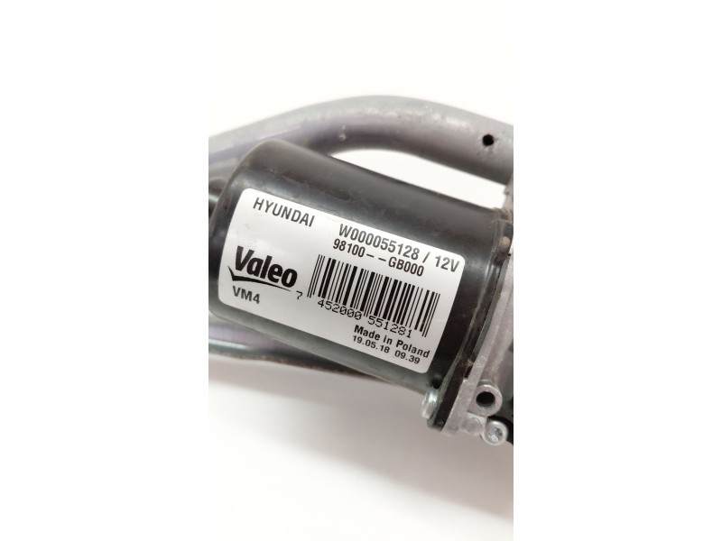 Recambio de motor limpia delantero para hyundai i20 active 1.0 tgdi cat referencia OEM IAM 98100GB000  