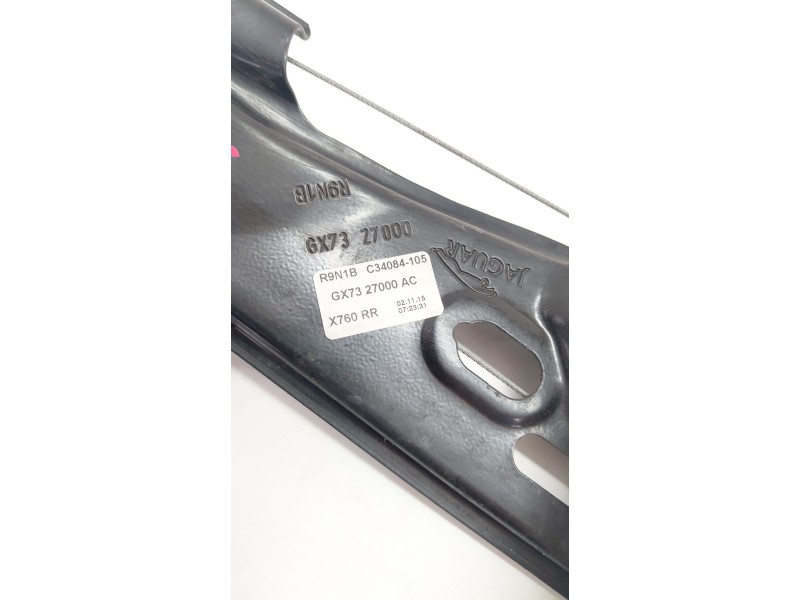 Recambio de elevalunas trasero derecho para jaguar xe 2.0 diesel cat referencia OEM IAM GX7327000AC  