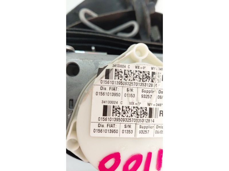 Recambio de cinturon seguridad delantero derecho para alfa romeo giulietta (191) 1.6 jtdm cat referencia OEM IAM 01561013950  