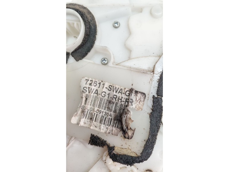 Recambio de cerradura puerta trasera derecha para honda cr-v (re) 2.2 ctdi referencia OEM IAM 72611SWAG  
							