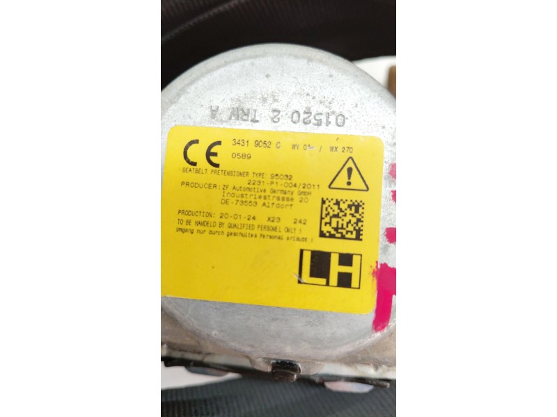 Recambio de cinturon seguridad trasero izquierdo para ford mondeo lim. 2.0 tdci cat referencia OEM IAM 2231P1004  
							