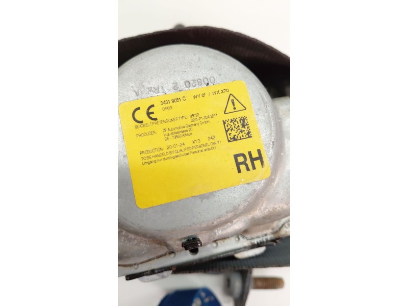 Recambio de cinturon seguridad trasero derecho para ford mondeo lim. 2.0 tdci cat referencia OEM IAM 2231P1004  
							