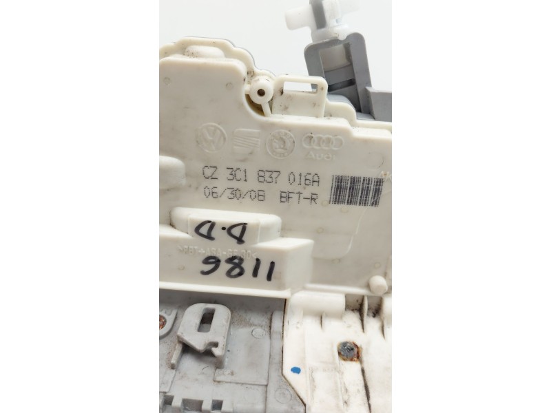 Recambio de cerradura puerta delantera derecha para volkswagen passat berlina (3c2) highline referencia OEM IAM 3C1837016A  
							